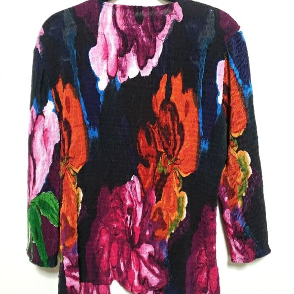 Alberto Makali Artsy Crinkle Cardigan Women’s Sz M - Picture 3 of 5